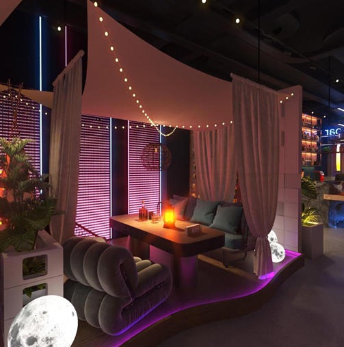 網(wǎng)紅酒吧設計全景案例